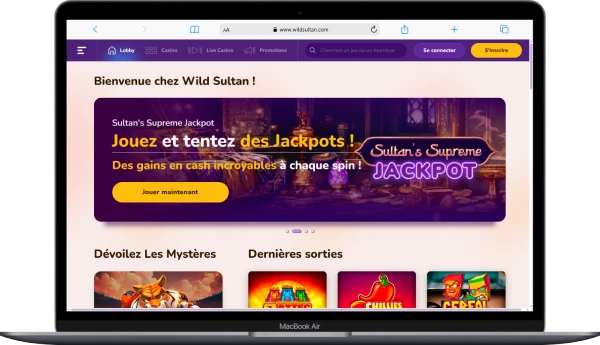 Wild Sultan sur Ordinateur