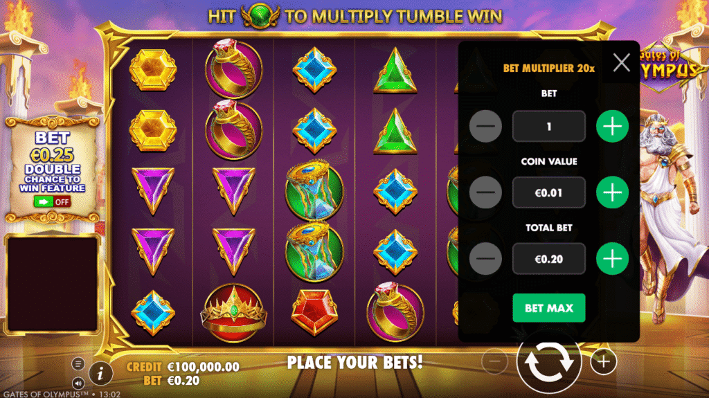 Gates of Olympus mise
