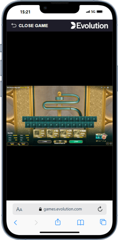 Capture decran interface mobile MegaBall