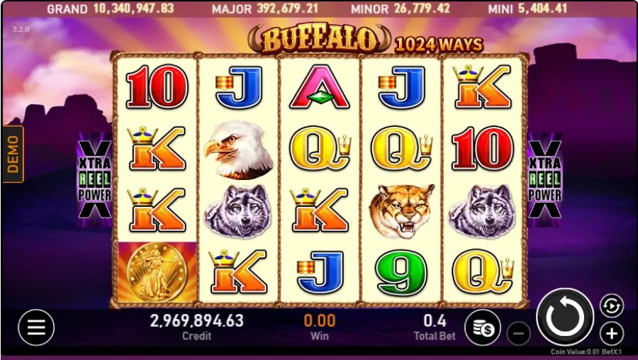 Lancement du jeu Buffalo