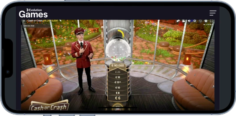 la version mobile de cash or crash