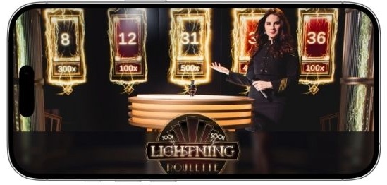 lightning roulette sur mobile