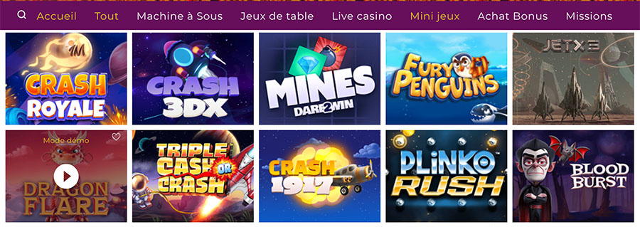 mini-jeux magical spin