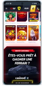 interface mobile quickwin casino
