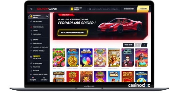interface pc quickwin casino