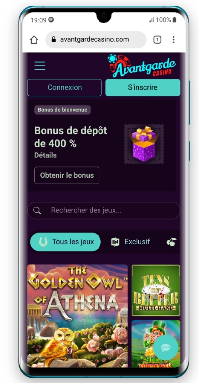 version mobile Avantgarde Casino