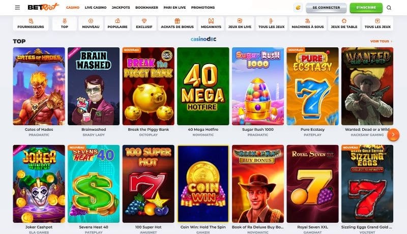 jeux sur Betriot