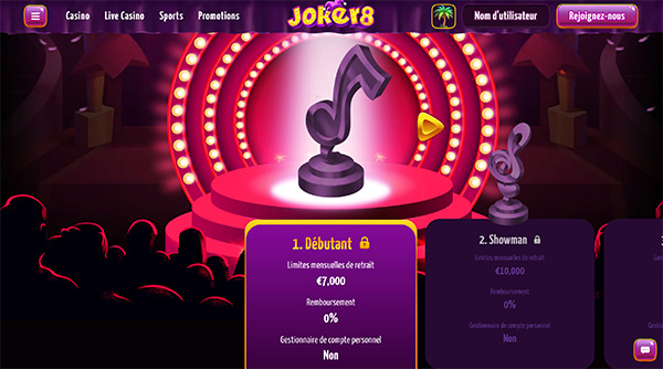 joker8 programme fidélité