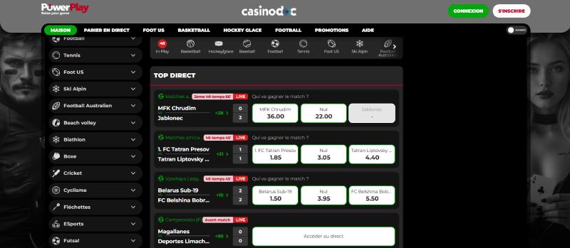 Paris sportifs PowerPlay