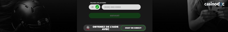 Capture d'écran du numéro de téléphone sur PowerPlay