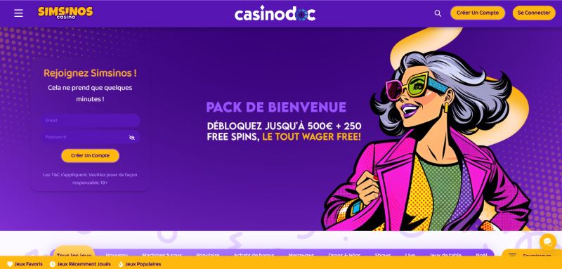 simsinos nouveau meilleur casino