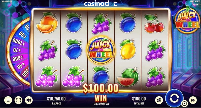 juicy wheel machines à sous platipus