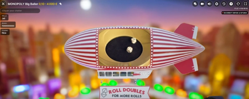 Capture écran du déclenchement du mode Bonus sur Monopoly Big Baller