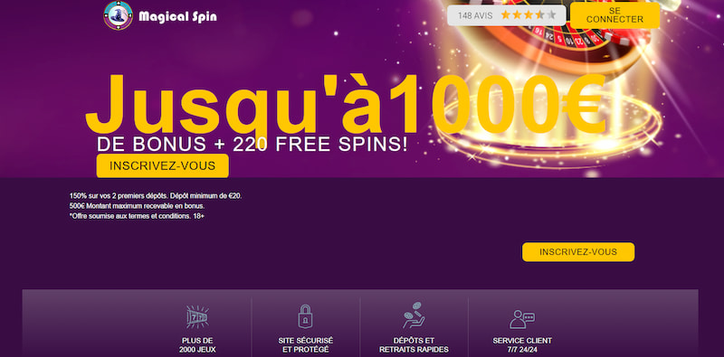 bonus free spins magical spin