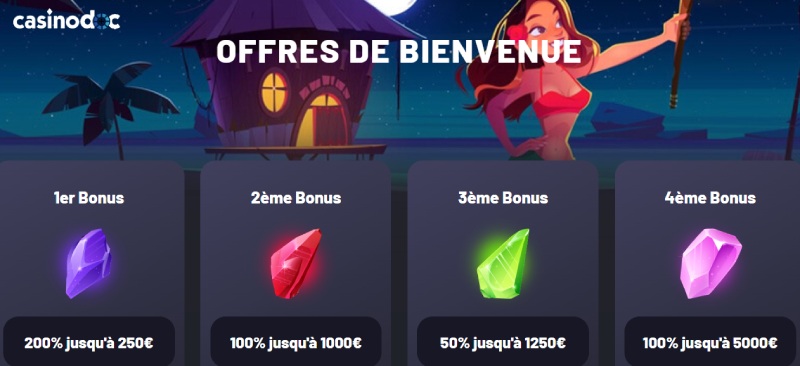 Bonus bienvenue Seven Casino