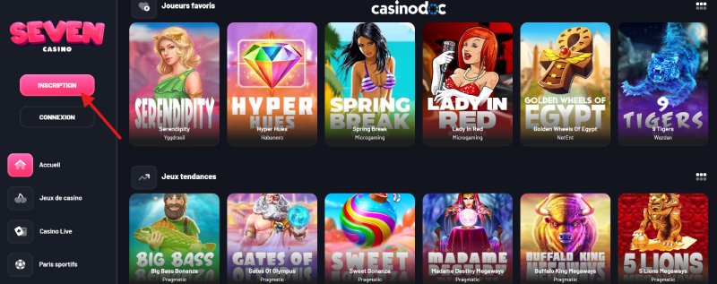 Inscription Seven Casino