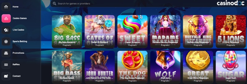 Jeux Seven Casino