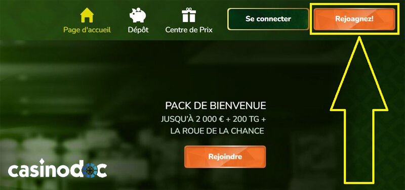 cliquez sur rejoagnez avis spinmillion
