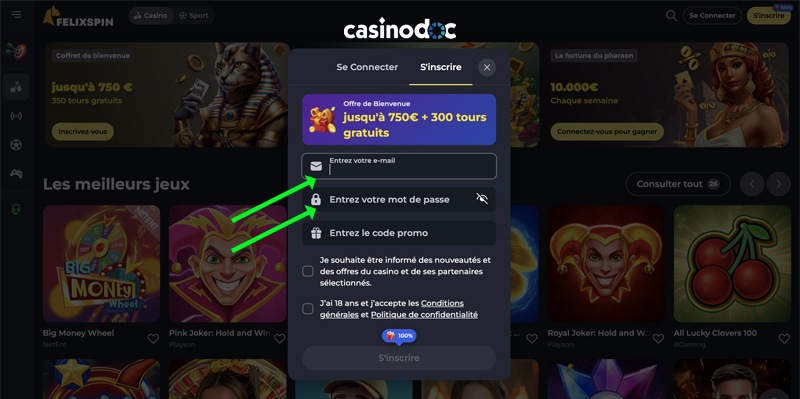 complétez le formulaire initial avis felixspin