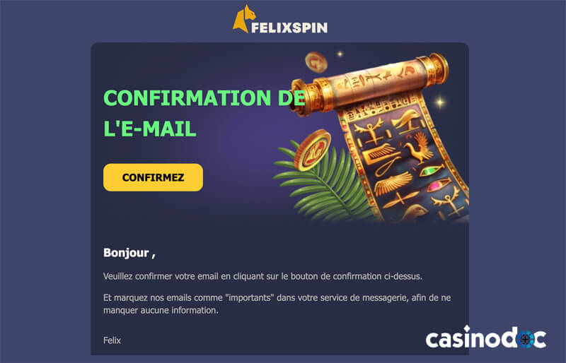 confirmez votre inscription avis felixspin