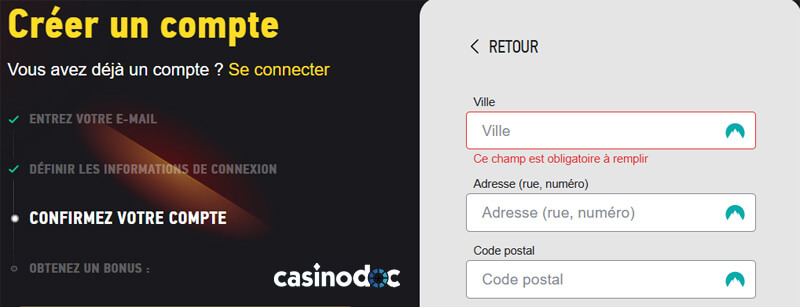 creer un compte adresse fezbet