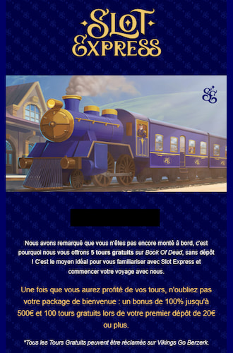 email promo slot express