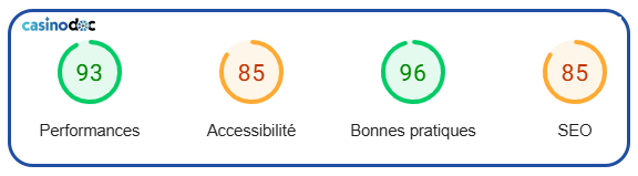 interface et ergonomie sur la version ordinateur fezbet