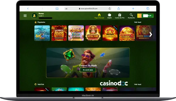 macbook air avis spinmillion