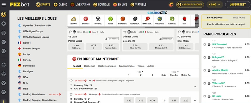 paris sportifs fezbet