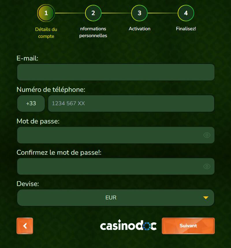 remplissez les formulaire avis spinmillion