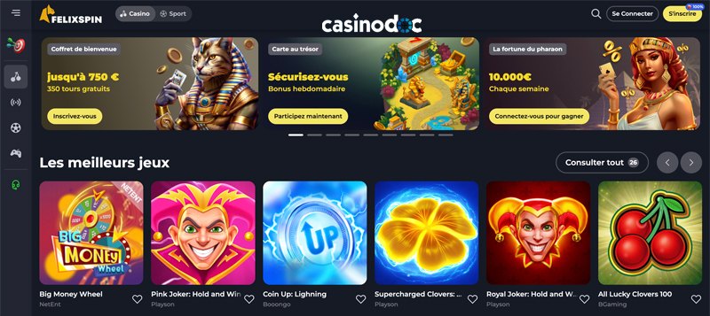 rendez vous sur le site officiel avis felixspin