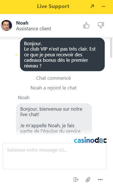 service client fezbet