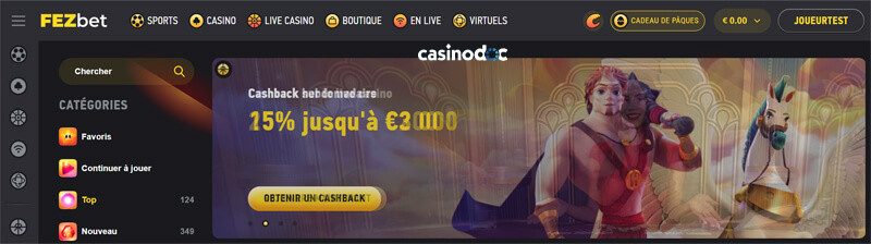 site officiel fezbet