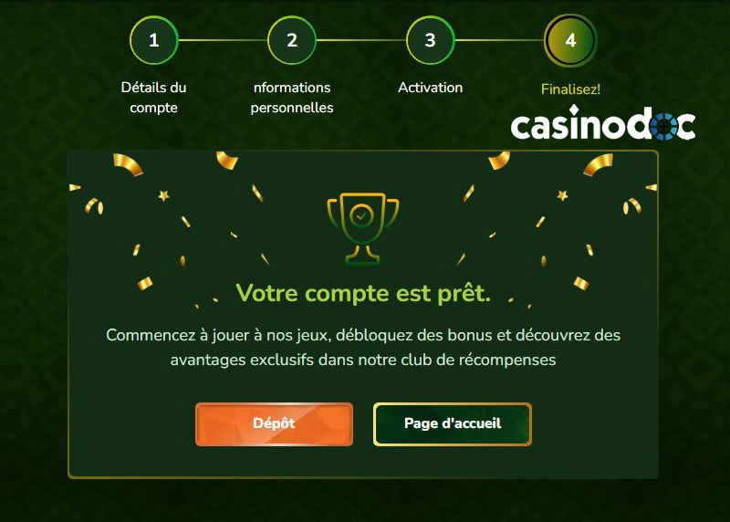 votre compte est prêt avis spinmillion