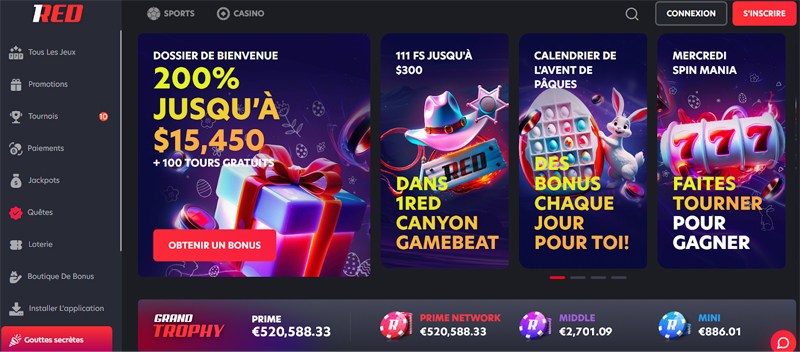 1 red casino casinos en ligne canada