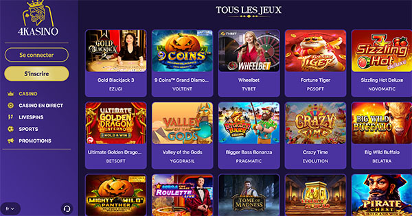 Jeux 4kasino