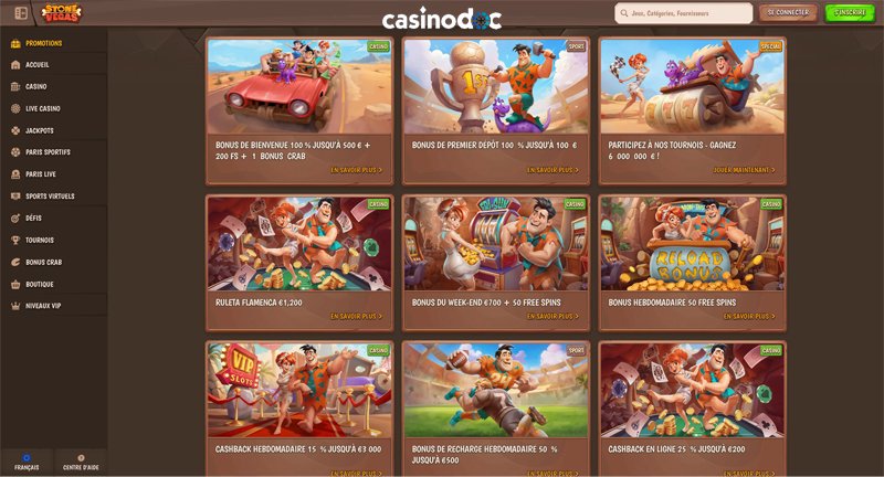 autres promotions stonevegas casino