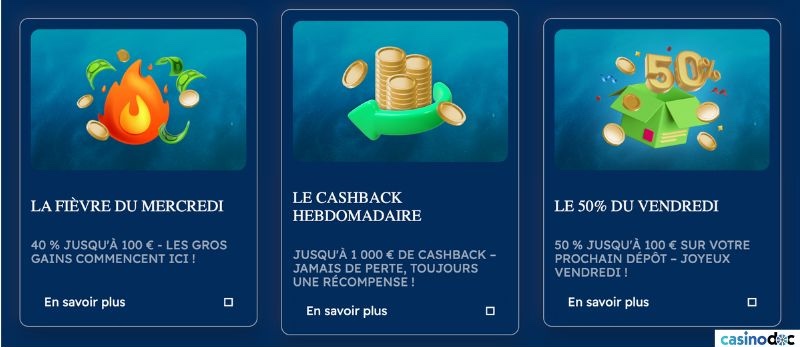 autres promotions Bof casino