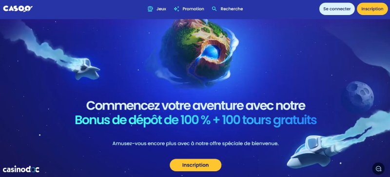 Inscription sur Casoo