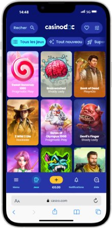 Interface mobile Casoo