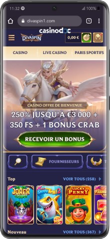 Interface mobile de Divaspin