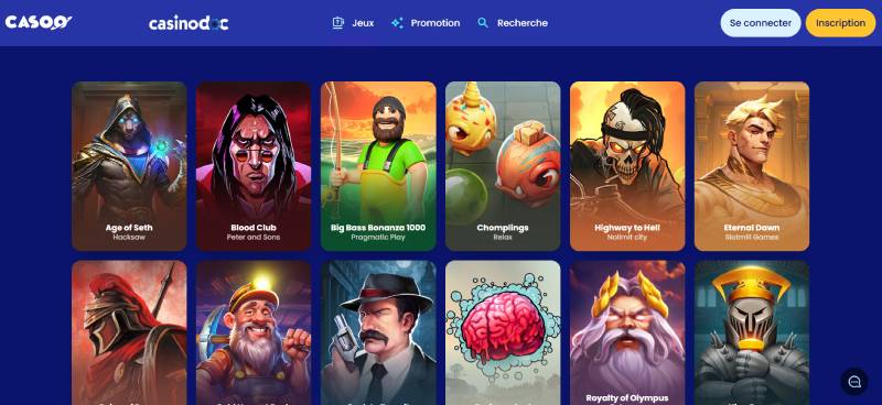 Jeux de casino Casoo