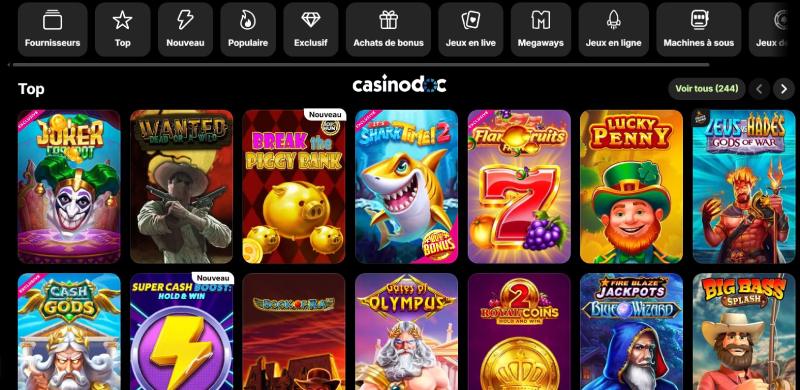 Jeux de casino Spinit