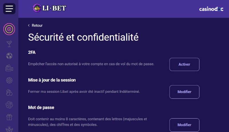 Sécurité Libet