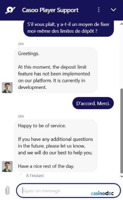 Service client Casoo