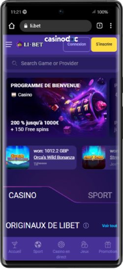 Version mobile Libet