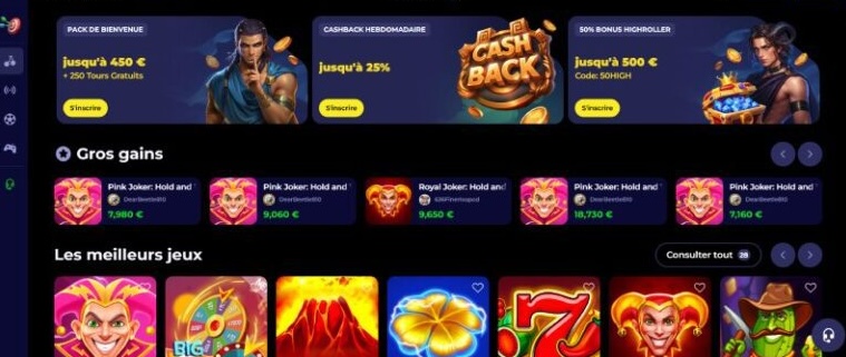 Nouveau casino en ligne
