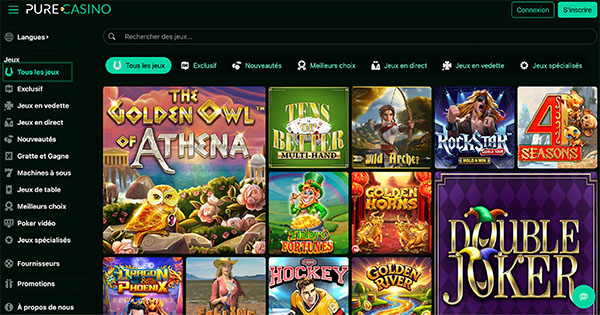 pure casino jeux