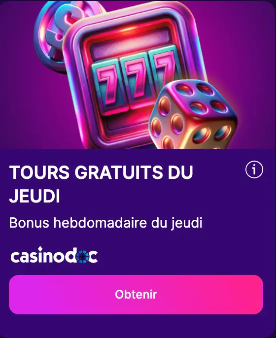 tours gratuits du jeudi slotrush
