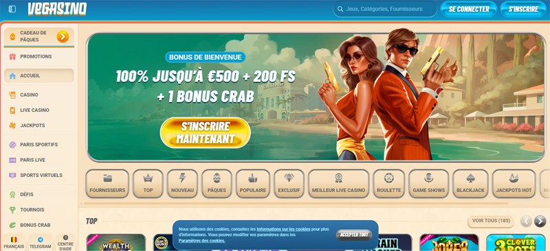vegasino casinos en ligne en belgique